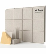 18 Pack Soundproof Wall Panels Self-Adhesive, Square Sound Proof Foam Pa... - $59.95