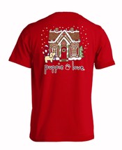 Puppie Love Dog Christmas Gingerbread Pup Short Sleeve T-Shirt NEW Free Ship - $14.95+