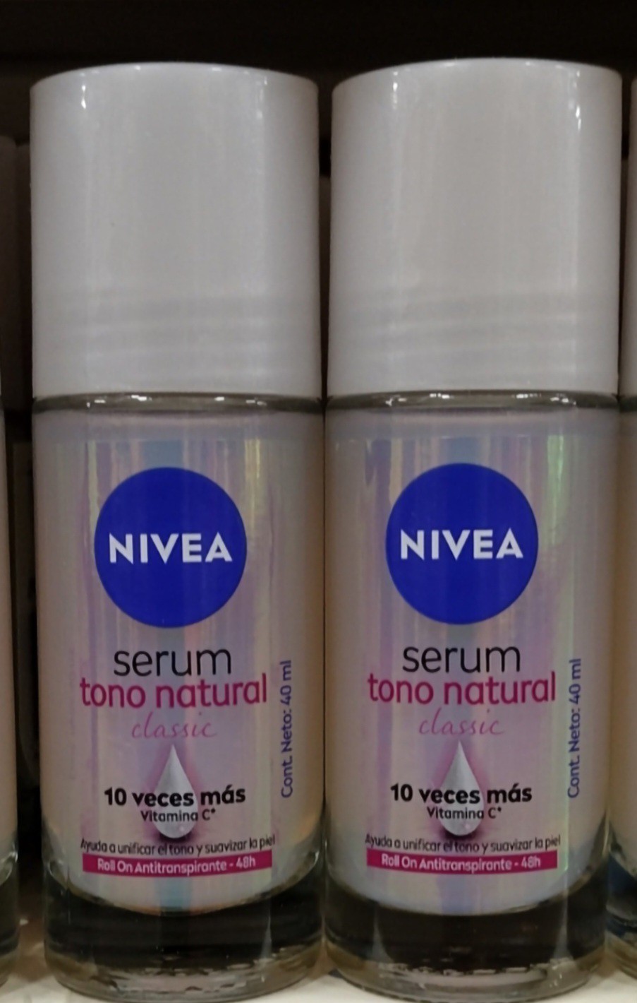 2X NIVEA TONO NATURAL CLASSIC SERUM ANTITRANSPIRANTE - 2 OF 40g EACH- FR... - $27.71