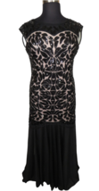 Women&#39;s Black Beaded Sleeveless Formal Floor Length Gown Size XXL - £31.86 GBP