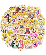 50 pcs Sailor Moon Anime Sticker Waterproof Stickers for Laptop Bike Pho... - £7.16 GBP