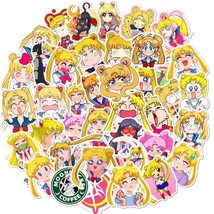 50 pcs Sailor Moon Anime Sticker Waterproof Stickers for Laptop Bike Pho... - $8.99