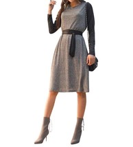 Daniella Faye leather sleeve dress for women - size XL - £86.86 GBP