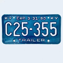1990 United States Kentucky Base Trailer License Plate C25-355 - €9,44 EUR
