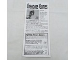 Cheapass Games Spring 2003 Catalog - £15.65 GBP