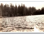 RPPC View From Water Hume Lake California CA UNP Postcard Z9 - $4.90