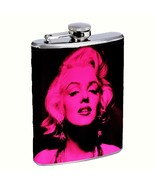 Classic Hollywood Pink Bombshell MM Flask 8oz Stainless Steel Hip Flask - $20.24 CAD