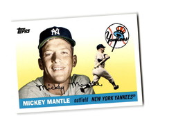 2008 Topps Series 1 Mickey Mantle Story #MM46 New York Yankees HOF (1955 design) - £1.56 GBP