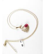 925 STERLING SILVER stamped CHAIN ​​WITH SWAN PENDANT  gold colors - BES... - $124.98 CAD