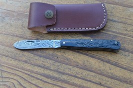 damascus custom made folding pocket knife From The Eagle Collection 7523PR - $19.79