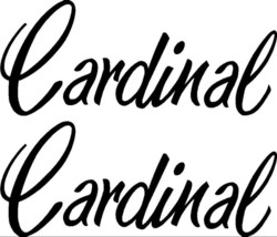 – Cessna 177 Cardinal Script Aircraft Decals – (Set Of 2) – OEM New Oracle - $24.95