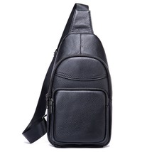 WESTAL 100% Cowhide Genuine Leather Sling Bag Men Chest Bag Casual Traveling Che - £52.62 GBP