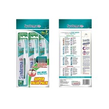 10 SET (3pc per pack) SYSTEMA Toothbrush Full Head Super Value Pack Original - £80.22 GBP