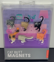 Set of 6 Cat Butt Magnets by Kikkerland Design Different Cat Breeds Steph Mantis - £11.66 GBP