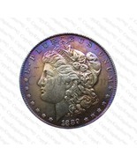 1889 CC Morgan Silver Dollar Multi Colored Key Date COPY coin - $14.99