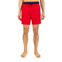 U.S. Polo Assn. Men&#39;s   Side Stripe Swim Shorts, Size XL Color Engnrd - $25.73