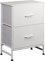 Wlive Nightstand, Nightstand With 2 Drawers, Bedside Furniture, Night, Size L. - £35.14 GBP
