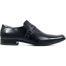 STACY ADAMS Men's Beau Dress Shoes Black Moc toe slip on Leather 24692-001 image 3