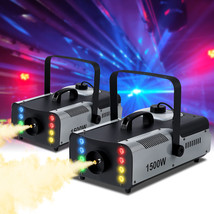 2PCS 1500W Smoke Fog Machine 3in1 RGB LED Light Stage DJ Fogger Wireless... - £169.90 GBP