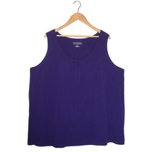 Catherines Suprema Collection Sleeveless Scoop Neck Layering Tank Top Purple 3X - $19.79