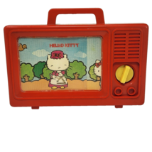 VINTAGE 1982 CHILD GUIDANCE SANRIO HELLO KITTY MUSICAL TOY TELEVISION TV... - $46.55