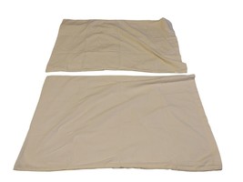 2 Pack Microfiber Pillowcases Ultra Soft Pillowcover  Queen Beige READ - £7.52 GBP