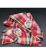 Two (2) Vintage Optimist International Plaid Neckerchief w/ Patch Boy Sc... - $23.21