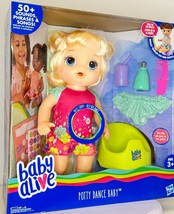  Baby Alive Potty Dance Baby Doll Blonde Blue Eyes E0609 Talks Tinkles NEW - £120.11 GBP