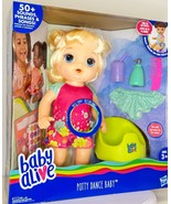  Baby Alive Potty Dance Baby Doll Blonde Blue Eyes E0609 Talks Tinkles NEW - $149.00