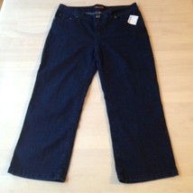 The Limited Women&#39;s Jeans Original Dark Wash Stretch Capris Size 6 x 21 NEW - £16.62 GBP