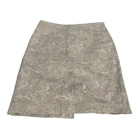 J.Crew Womens Metallic Paisley A-Line Skirt Size 8 - $27.77