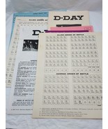 Rules And Sheets For Avalon Hill D Day Board Game - $14.84