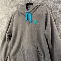 Under Armour Sweater Mens Large Grey UA Storm Hoodie Pockets Drawstring ... - £9.93 GBP