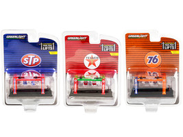 &quot;Four-Post Lifts&quot; Set of 3 pieces Series 2 1/64 Diecast Models by Greenlight - £26.75 GBP