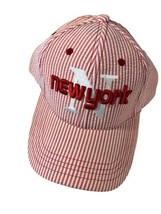 New York Pink Pinstripe Baseball Cap Womens  - £6.85 GBP