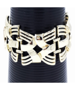 Coro Gold Basket Weave Bracelet, Mid Century Vintage  - $17.00