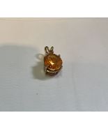 VINTAGE 14K GOLD PENDANT CITRINE ORANGE / YELLOW TOPAZ STONE 3.25 – 3.75... - $255.55