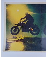 Vintage Motorcycle Dirtbike Jumping Stunt Rider Wall Poster 19&quot; x 13&quot; - £21.76 GBP