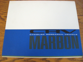 1965 Borg Warner Marbon CRV Cycolac Research Experimenal Vehicle Brochure - $44.55