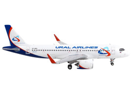 Airbus A320neo Commercial Aircraft Ural Airlines White w Blue Tail 1/400 Diecast - £42.84 GBP