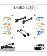 Bamboli 29.5&quot; Ski Carrier &amp; Silver Cross Bar Set For Dacia Dokker 2013 -... - $235.04