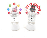 Midwest Joy  and Let it Snow Shimmer  Light  Snowman Lights For Winter 2... - $12.62