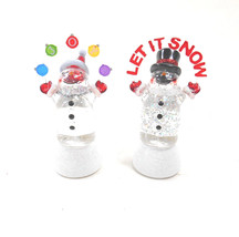 Midwest Joy  and Let it Snow Shimmer  Light  Snowman Lights For Winter 2 Piece - £9.92 GBP