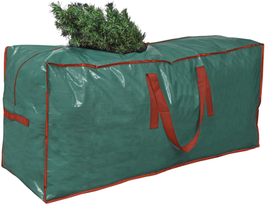 Tree Storage Bag Container With Sleek Zipper And Handles Green NEW - $22.04