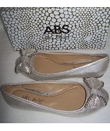 ABS ALAN SCHWARTZ  Embellished Flat Shoe silver new 7.5 - $54.40 CAD