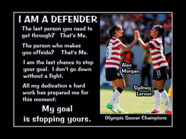 Alex Morgan Inspirational Soccer Motivation Quote Poster Print Gift Wall... - $22.99+
