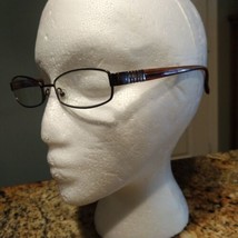 BULOVA “DOHA” Eyeglasses Frame Womens 53-17-135 Brown/Gunmetal Polished CS79 - £34.83 GBP