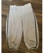 EUC Champro Knicker Youth XL Baseball Pants Gray W/Black Piping - €11,44 EUR