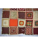 Boho Retro HandMade Crochet Knit Granny Square Afghan Throw Lap Blanket ... - $1,505.15 MXN