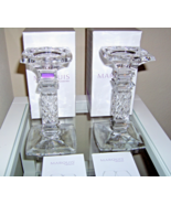 Set of 2 Waterford Marquis Crystal Candle Holders-Stick Braxton Original... - $416.75 MXN